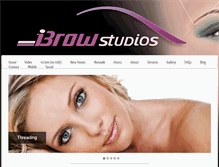 Tablet Screenshot of ibrowstudios.com